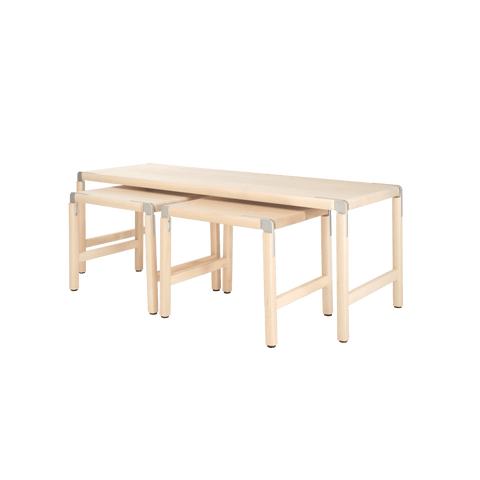 Timeless Minimalist Rectangle Nesting Table Set