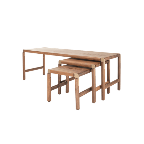 Timeless Minimalist Rectangle Nesting Table Set