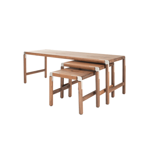 Timeless Minimalist Rectangle Nesting Table Set