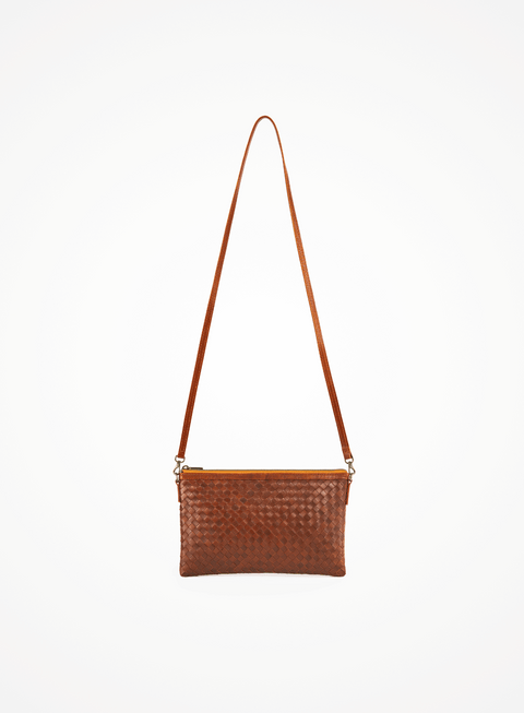Artful Traditionalist Handmade Braided Basket Weave Crossbody