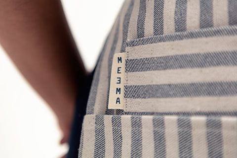 Bistro Solid Stripe Apron with Pockets and Utility Loop