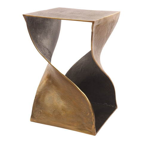 Modern Monolithic Sculpted Center Table with Asymmetrical Base