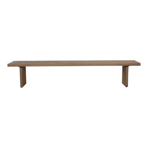 Koshi Timeless Minimalist Oak Dining Bench with Plinth Base