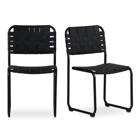 Moe's Home Collection Moma Industrial Creative Cantilever Dining Side Chair - Set of 2
