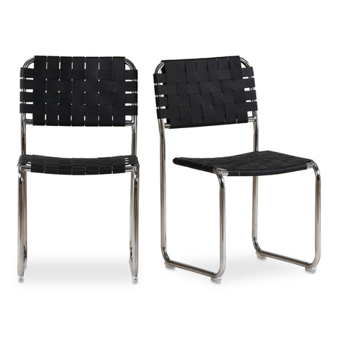 Moe's Home Collection Moma Industrial Creative Modern Cantilever Dining Side Chair - Set of 2