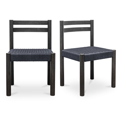 Moe's Home Collection Finn Timeless Minimalist Scandinavian Dining Side Chair - Set of 2
