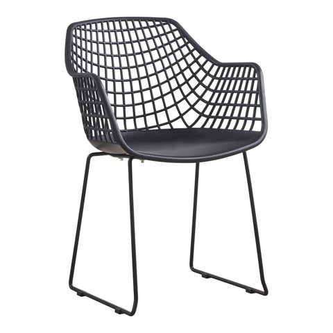 Honolulu Contemporary Armless Armchair with Cut-Out Design