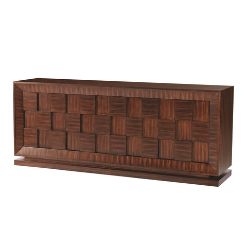 Quad Block Contemporary Accent Cabinet in Matte Finish