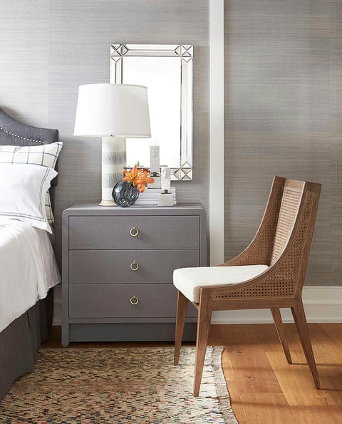 Artful Traditionalist Bergere Farmhouse Armchair