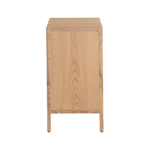 Scandinavian Two-tone Sideboard with Pull Handles Cabinet