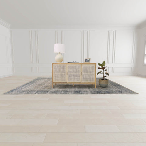 Scandinavian Two-tone Sideboard Cabinet