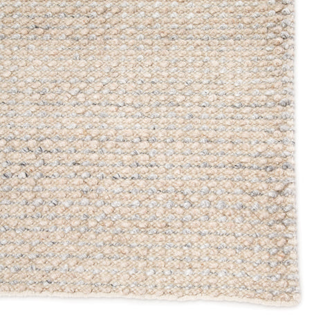 Minimalist Handmade Ivory Area Rug for High Traffic - Rectangle