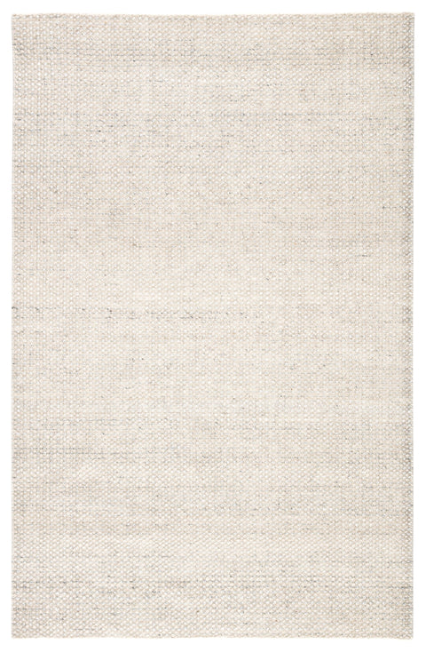 Minimalist Handmade Ivory Area Rug for High Traffic - Rectangle