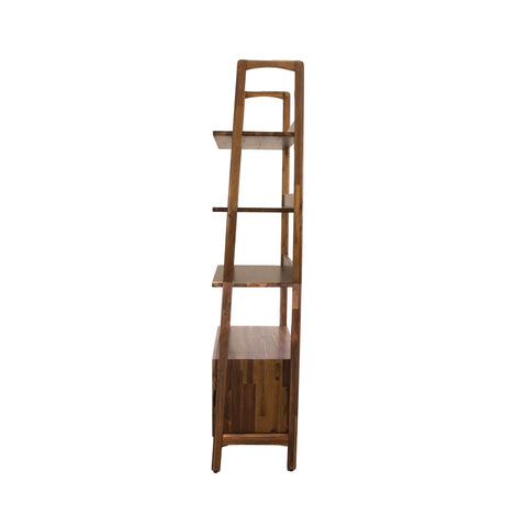 Ladder Bookshelf with Scandinavian Modern Design