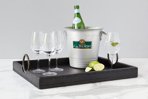 etúHOME Modern Rustic Lipped Serving Tray