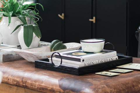 etúHOME Modern Rustic Lipped Serving Tray