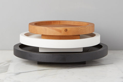 Minimalist Organic Handmade Wood Lazy Susan