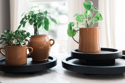 Minimalist Organic Handmade Wood Lazy Susan