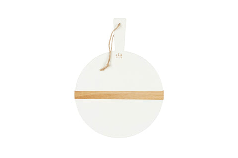 Modern Organic Two-tone Serving Board with Contrast Trim