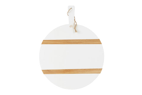 Modern Organic Two-tone Serving Board with Contrast Trim