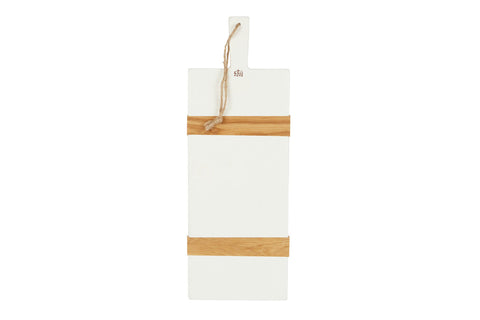 Modern Organic Two-tone Serving Board with Contrast Trim