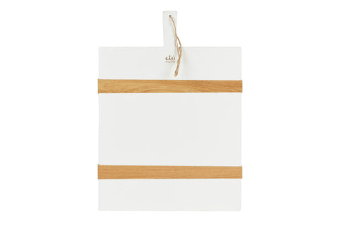 Modern Organic Two-tone Serving Board with Contrast Trim