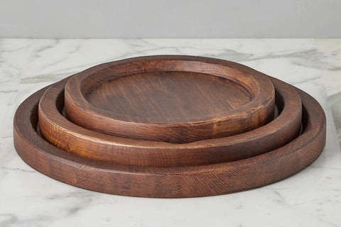 etúHOME Everyday Modern Abstract Wood Serving Tray