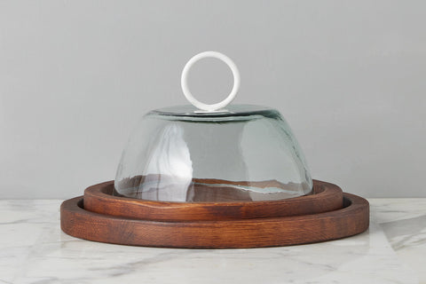 etúHOME Everyday Modern Abstract Wood Serving Tray