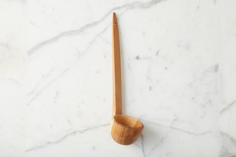 Farmhouse Handmade Smooth Wood Soup Ladle
