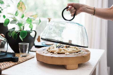 etúHOME Artful Traditionalist Solid Natural Wood Cutting Board