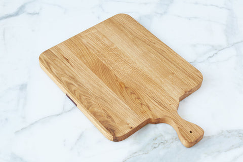 Organic Two-tone Oak Serving Board with Contrast Trim