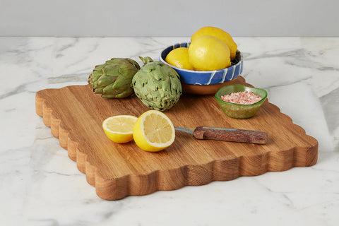 Modern Scalloped Abstract Serving Board