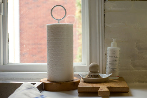 Bianca Contemporary Rustic Kitchen Paper Towel Holder