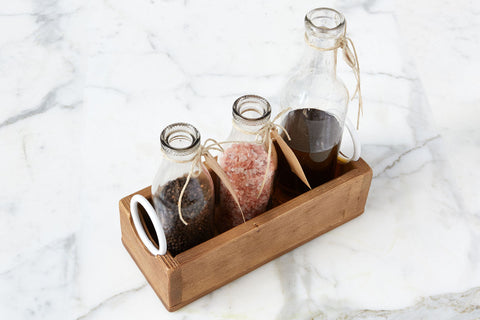 Bianca Scandinavian Minimalist Kitchen Caddy with Handles