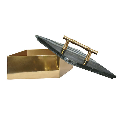 Decorating Essentials Polished Brass Decorative Box