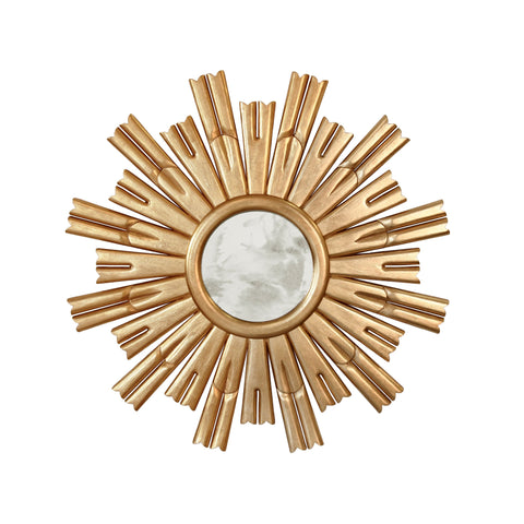 Traditional Sunburst Accent Mirror for Living Room Wall