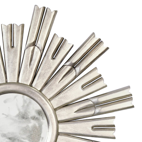 Traditional Sunburst Accent Mirror for Living Room Wall