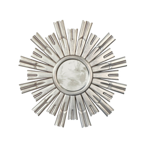 Traditional Sunburst Accent Mirror for Living Room Wall