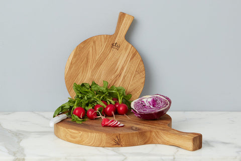 Rustic Organic Hand Finished Oak Serving Board