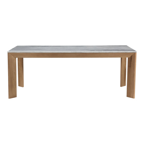 Contemporary Angle Rectangle Dining Table with Block Frame