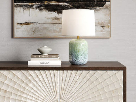 Yates Accent Contemporary Drum Table Lamp