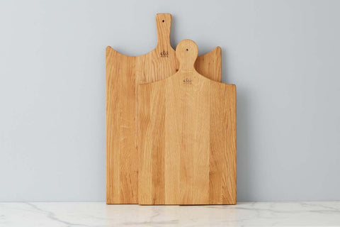 etúHOME Modern Handmade Solid Wood Serving Board Set - Set of 2