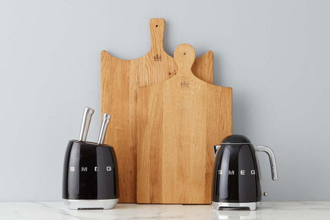 etúHOME Modern Handmade Solid Wood Serving Board Set - Set of 2