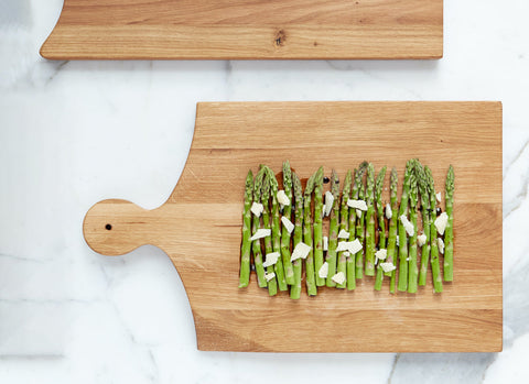 etúHOME Modern Handmade Solid Wood Serving Board Set - Set of 2