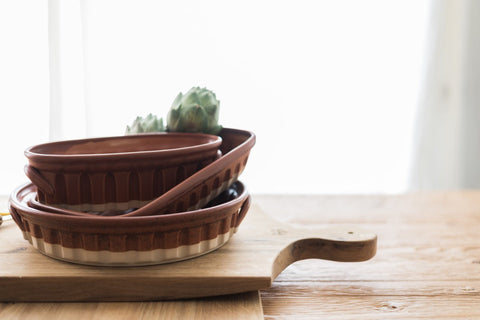 etúHOME Modern Handmade Solid Wood Serving Board Set - Set of 2