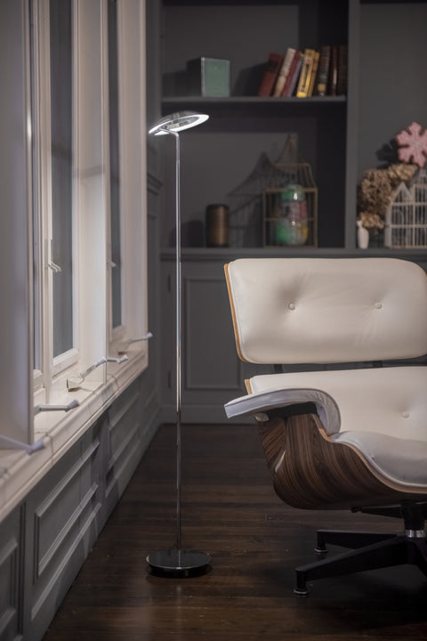 Royyo Modern Sleek Floor Lamp with USB Port