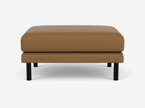 Timeless Minimalist Modern Pouf Ottoman with Cylinder Leg