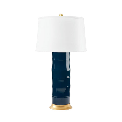 Saigon Elegance Column Drum Handcrafted Table Lamp