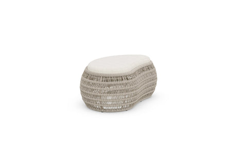 Outdoor Living & Garden Coastal Pouf Ottoman