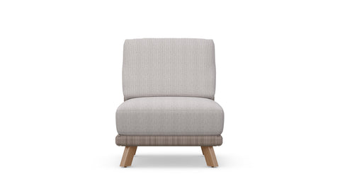 Outdoor Living & Garden Armless Club Teak Lounge Chair